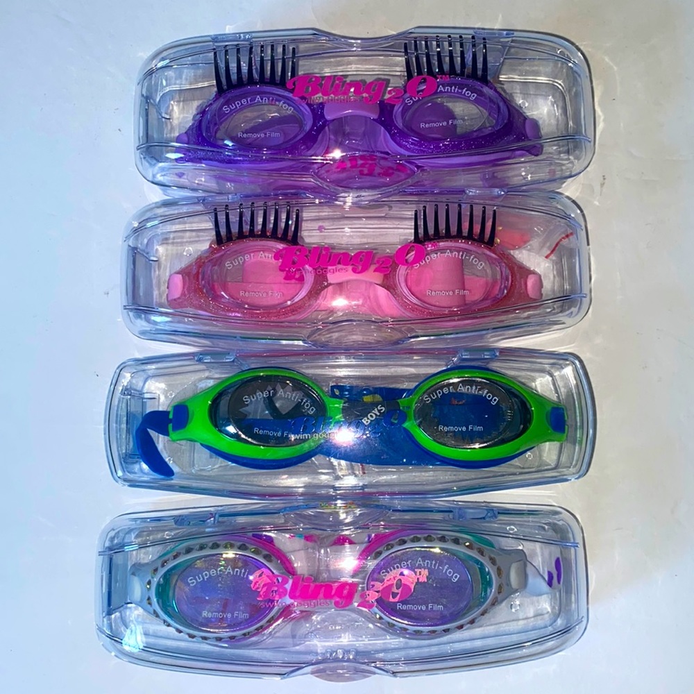 3 Children's swimming goggles! Bling2O- 4 styles to choose from- Check it out!